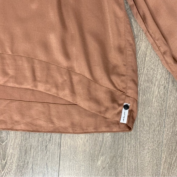 One Teaspoon  Boy Bowie Blouse Top Off the Shoulder Flare Wide Long Sleeve - Picture 6 of 14